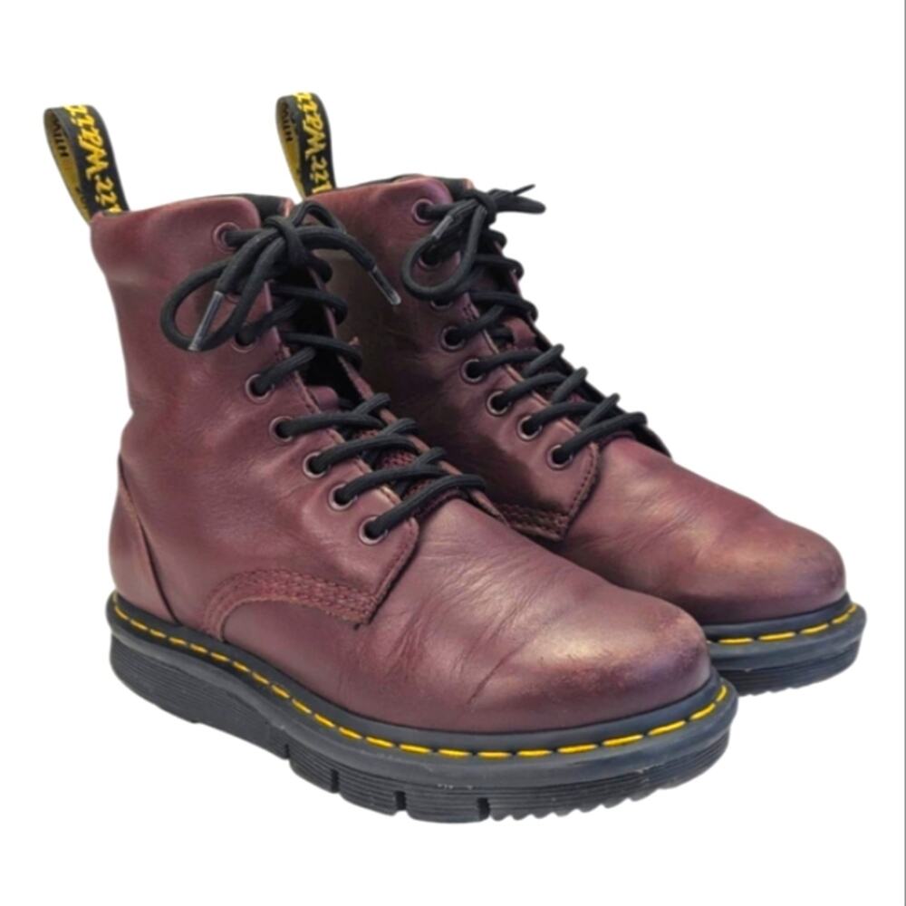 Dr Martens Lexington Burgandy Boots Size EU 37 6L  GUC.   S3739